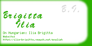 brigitta ilia business card